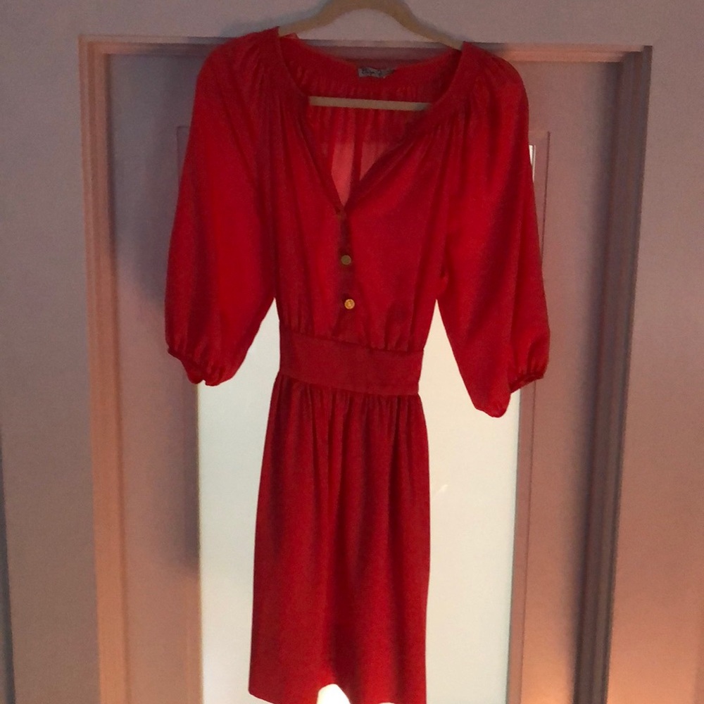 COPY - Spring dress - perfect bright coral color